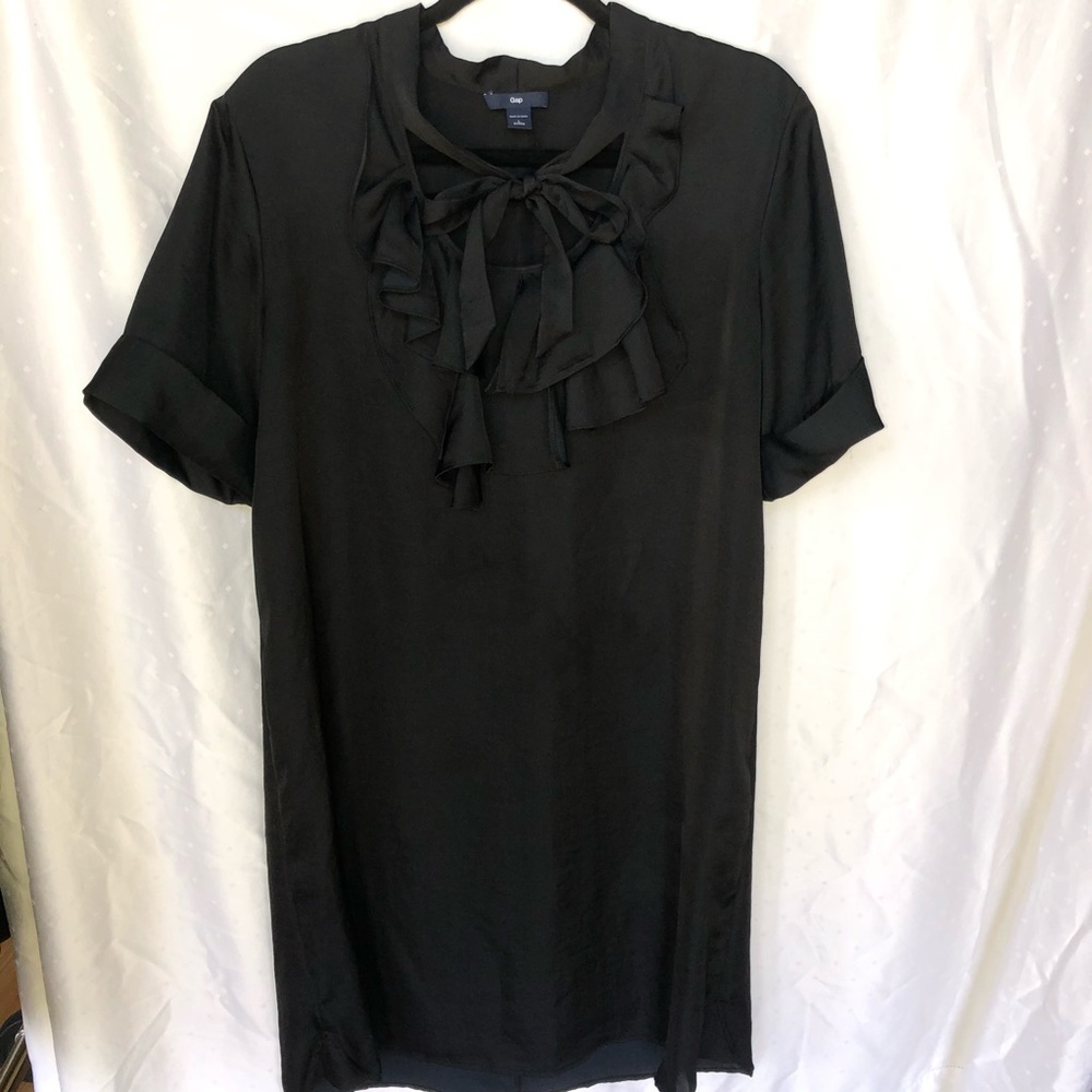 GAP Black Ruffle Dress